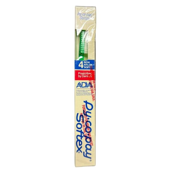 Vintage Py-Co-Pay GREEN Toothbrush - New / NOS / Sealed - Pycopay Softex Soft - Picture 1 of 9